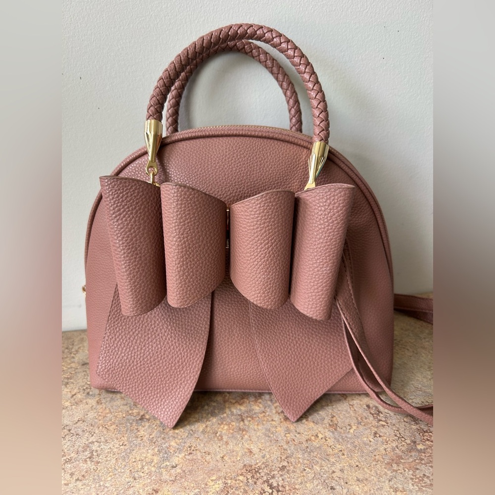 Crossi Dusty Rose Vegan Pebbled Leather Like new condition - Picture 4 of 12